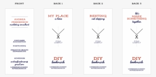 Diy Bookmark Mini Business Cards #6575101