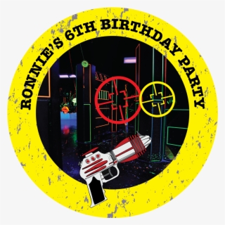 Laser Tag Party Box Stickers #6577169