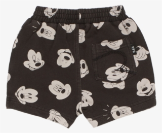 Disney X Rock Your Baby Mickey Visage Acid Wash Shorts #6578470