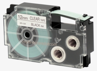 Genuine Casio 12mm Label Tape Xr-12x1 Black On Clear #6578526 Genuine Casio 12mm Label Tape Xr-12x1 Black On Clear #6578526