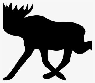 This Free Icons Png Design Of Warning Moose Roadsign #6580882