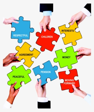 Hands And Puzzle Pieces #6581209