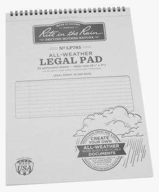 Rite In The Rain Legal Pad All Weather #6584380