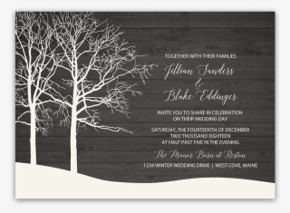 Rustic Tree Winter Wedding Thank You Note Cards #6584508 Rustic Tree Winter Wedding Thank You Note Cards #6584508