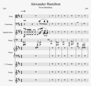 3554186 Alexander Hamilton Sheet Music For Piano, Violin, #6584512