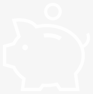 White Piggy Bank #6585379