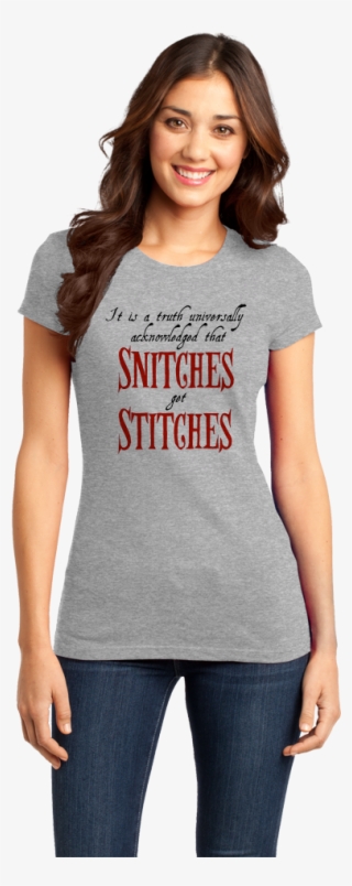Girly Grey Snitches Get Stitches T-shirt #6588549 Girly Grey Snitches Get Stitches T-shirt #6588549