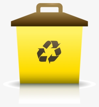 How To Set Use Yellow Recycling Container Icon Png #6588633