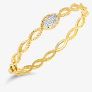 New Barocco1 Row Bangle With Diamonds #6590609