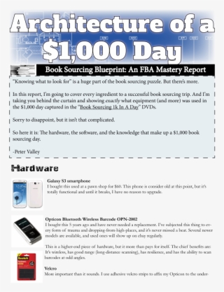 Blueprint For A $1,000 Book Sourcing Day Fba Resources #6594074