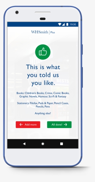 By Asking The Customer What They Look For In A Whsmith #6594306