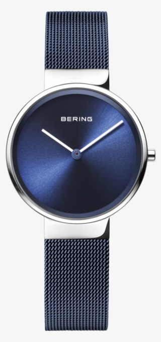 Bering Ladies Blue Steel Mesh Strap Watch 14531-307 #6594809