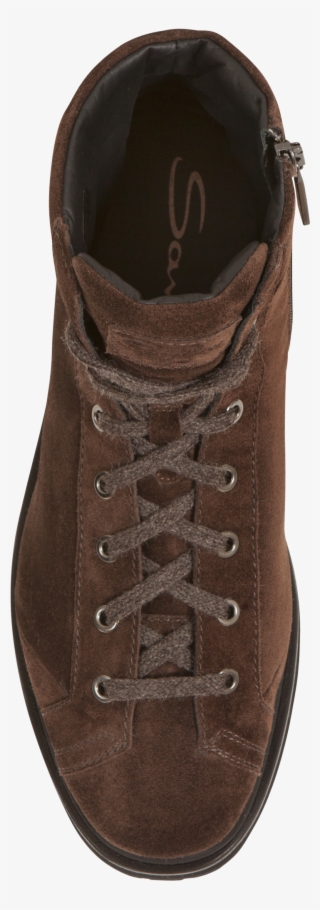 Santoni Brown Suede Hiking Boots #6596233