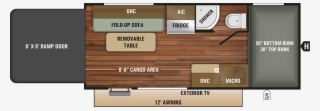 Toy Hauler Travel Trailer Floor Plan #6598224