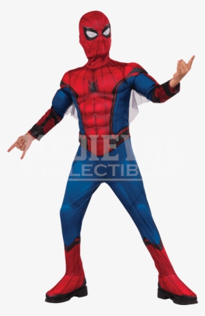 Kids Deluxe Spider Man Homecoming Costume - Spiderman Homecoming Costume For Kids #660655