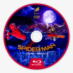 Homecoming Bluray Disc Image - Spiderman 2017 Blu Ray #660806