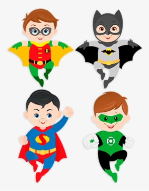 Cartoon Superhero Flying Png - Super Heroes Infantiles #661628