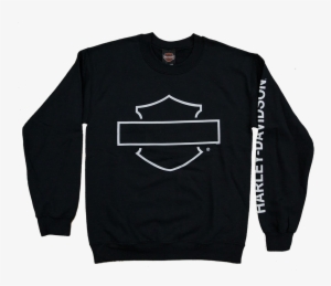 Harley-davidson Blank Bar & Shield Crew Neck - Hoodie #661771