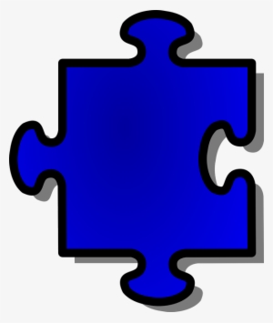 Jigsaw, Puzzle, Piece, Single, Game, Blue, Join, Solve - Puzzle Pieces Clip Art #661840