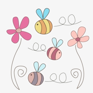 Cute Flower Clipart Png - Bumblebee Clipart Flowers #662057