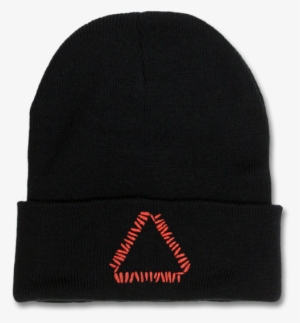 Triangle Logo Beanie - Warpaint 3 Black Men Comfortable Cotton T Shirt Size #662284