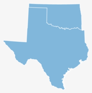 Oklahoma And Texas - Texas Map Black And White #662304