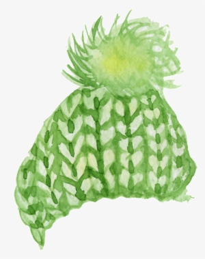 Hand-painted Knitted Hat Png Transparent Material - Portable Network Graphics #662352