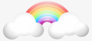 Rainbow Clouds Rain Weather Sky Rainbow Ra - Rainbow Clip Art #663014