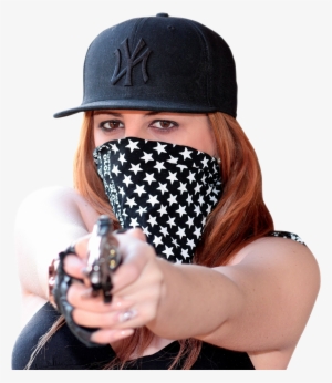 Woman With A Gun Png #663296