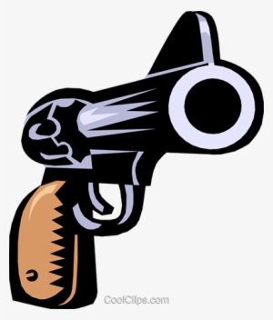Hand Gun Royalty Free Vector Clip Art Illustration #663313