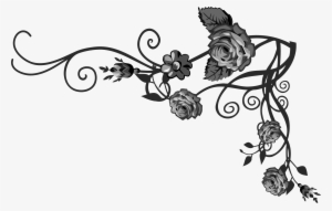 Vine Clipart Black Rose #664400