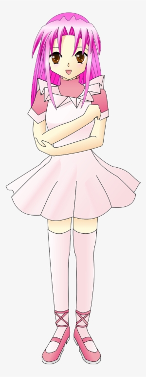 Anime Clipart Woman Png - Pink Hair Girl Clipart #664497