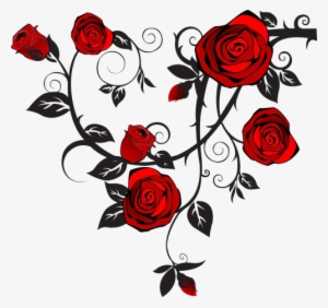 Rose Thorns Png - Dibujo De Rosa Con Espinas - Free Transparent PNG