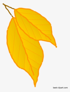 Free Fall Autumn Clip Art - Yellow #665389
