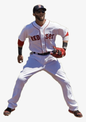 Dustin Pedroia - Mookie Betts White Background #666029