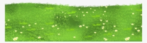 Grass Ground With Daisies Png Clipart - Ground Clipart #666207