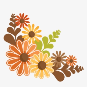 Png Fall Flowers Transparent Fall Flowers - Fall Flowers Clipart Free #666389