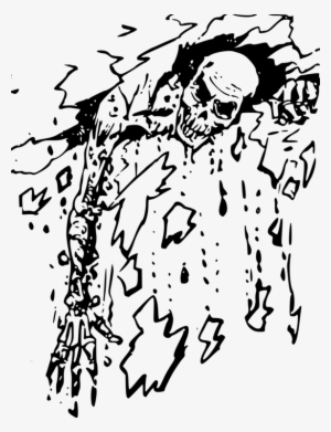 Zombie Black And White Drawing Visual Arts Horror - Zombie Love Black And White Art #666447