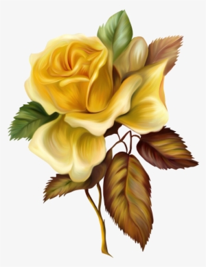 Painting Clipart Yellow Paint - Oil Paint Flower Png #666450