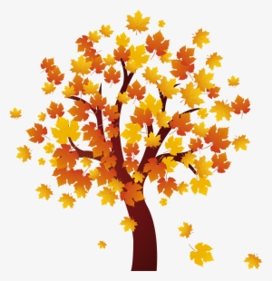Landscape Vector Autumn - Fall Tree Clipart Png #666643
