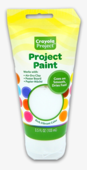 Crayola Project Paint, White, - Crayola Project Paint 3.5 Fl Oz Black #667602