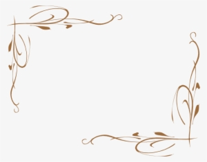 Decorative Corners Clipart - Green Vine Border #667612