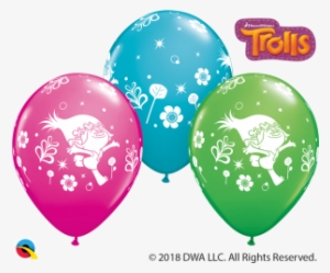 11" Trolls Poppy Assort 25ct - Balloon #667706