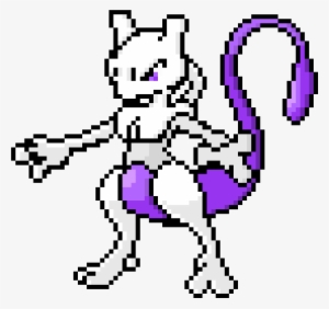 Mewtwo - Mewtwo Pixel Art #667797