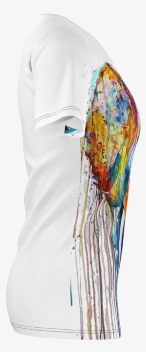 Watercolor Elephant Women's T-shirt - Illustration #668635