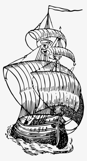 Big Image - Ship Drawing Png #668886