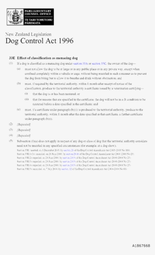 Objection To Classification Of A Dog As Menacing #6600336