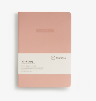 Mi Goals - 2019 Diary - A5 - Soft Cover - Coral #6601296