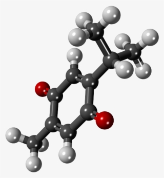 File - Thymoquinone - 3d - Ball And Stick Model #6605782