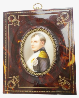 Antique French Tortoise Napoleon Porcelain Miniature #6609820